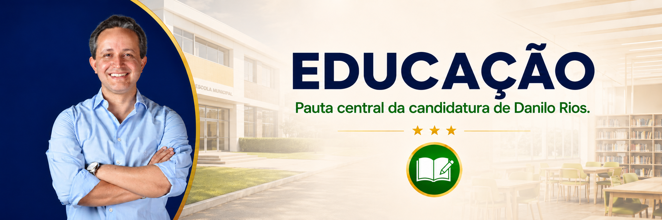 Educação — pauta central da candidatura de Danilo Rios
